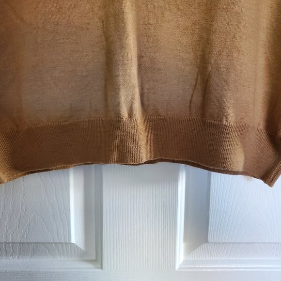 SAKS FIFTH AVENUE Men's Brown Long Sleeve Pullover Sweater XL Used - Picture 3 of 13